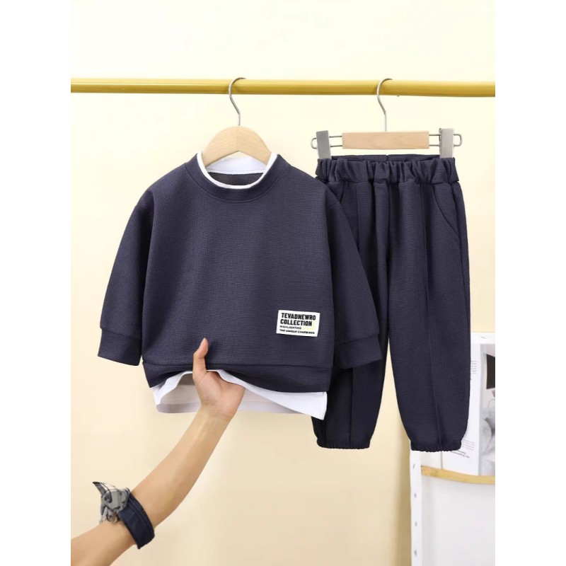 Children's Sweatshirt Manufacturer - OEM Waffle Casual Sports Suit