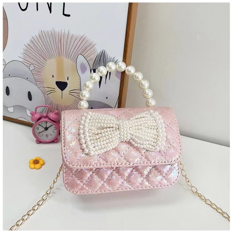 Shoulder Bags for Kids Supplier - Hot Selling Lovely Pearl Chain Cartoon