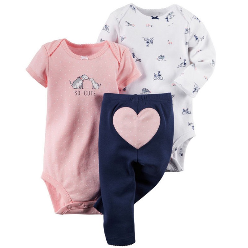 Baby Romper Suit Supplier - OEM Long Sleeve Short Sleeve + Pants Set