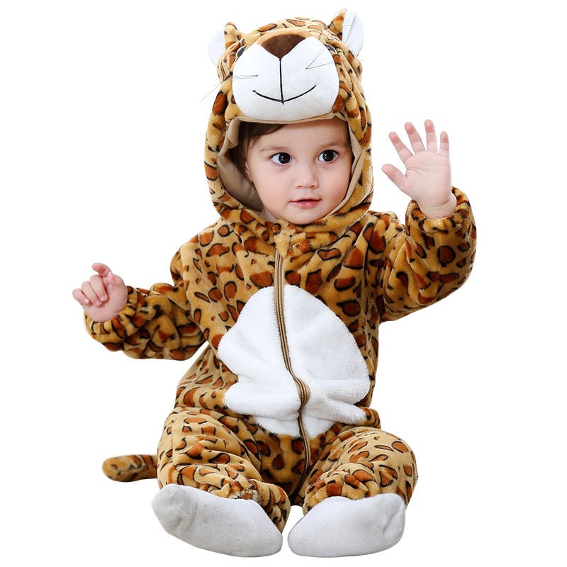 Baby Romper Supplier - OEM Winter Warm Thickened Animal Design Flannel