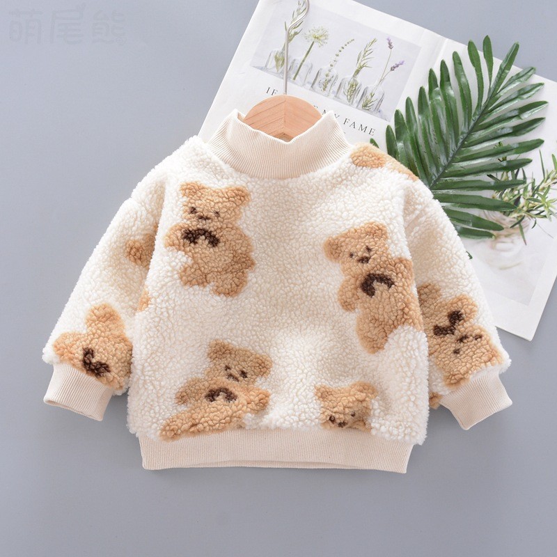 Baby Girls Hooded Jacket Supplier - OEM Children Warm Hooded Sweater Autumn Winter