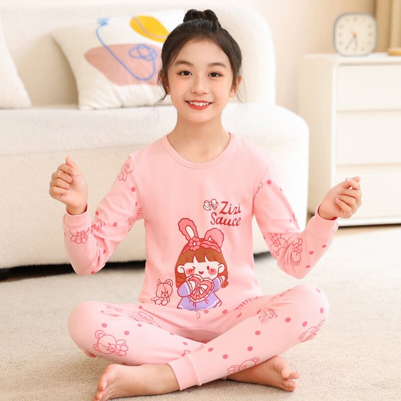 Kid Pajama Set Manufacturer - OEM Autumn New Design Cartoon Pattern