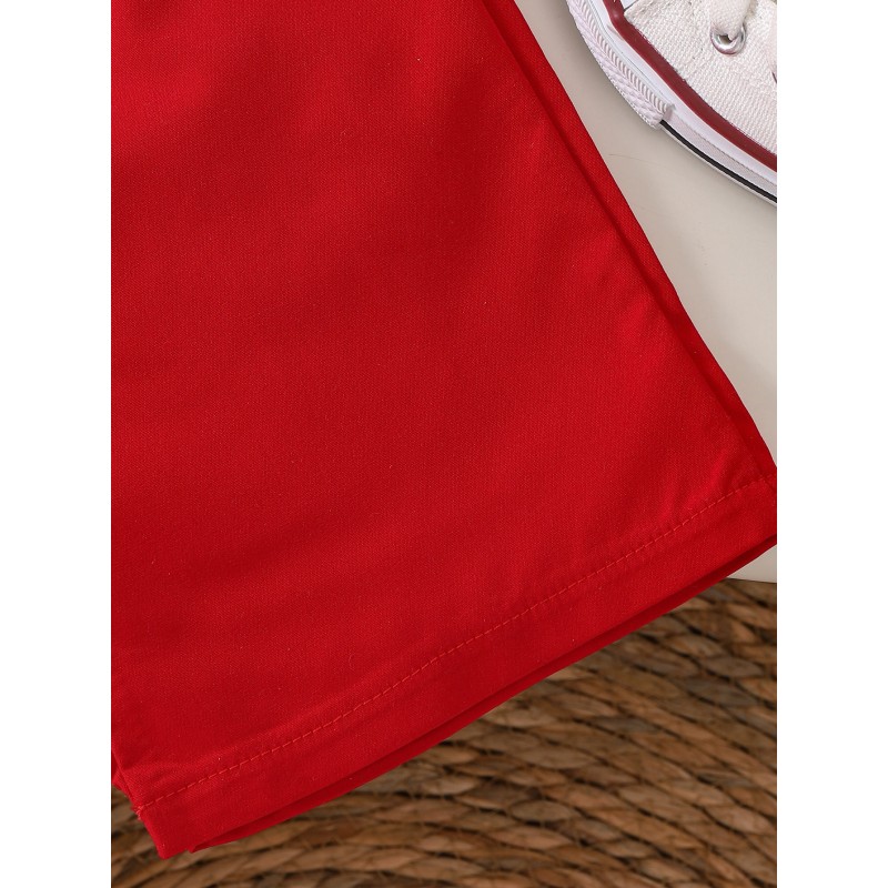 Girl Clothing Set Manufacturer - OEM Summer Cherry Shirt Trousers Set