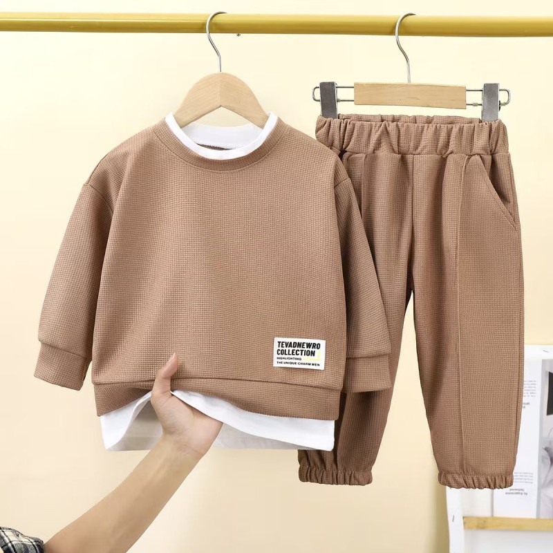 Children's Sweatshirt Manufacturer - OEM Waffle Casual Sports Suit