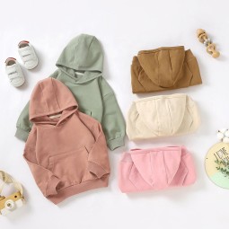 Organic Cotton Baby Hoodie Supplier - OEM Long Sleeves Blank Sweatshirt