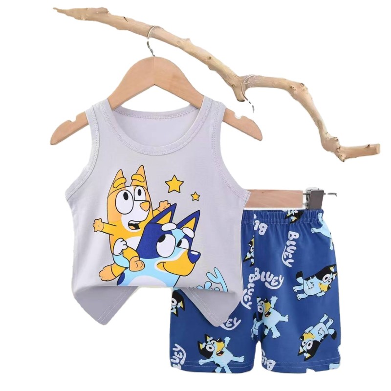 Sleeveless Summer Suit Manufacturer - OEM Cotton Cartoon Print Pajamas