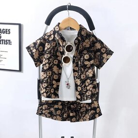 Boys Clothing Sets Manufacturer - OEM Summer T-shirt Pants Two Pieces Set