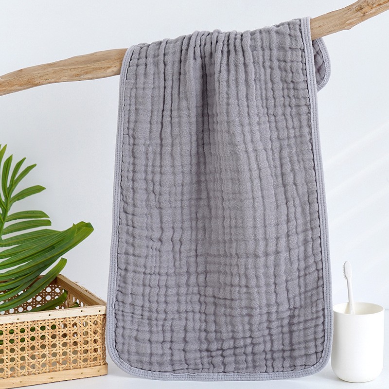 Muslin Burp Cloth Supplier - OEM 6 Layers Large 100% Cotton Baby Bib
