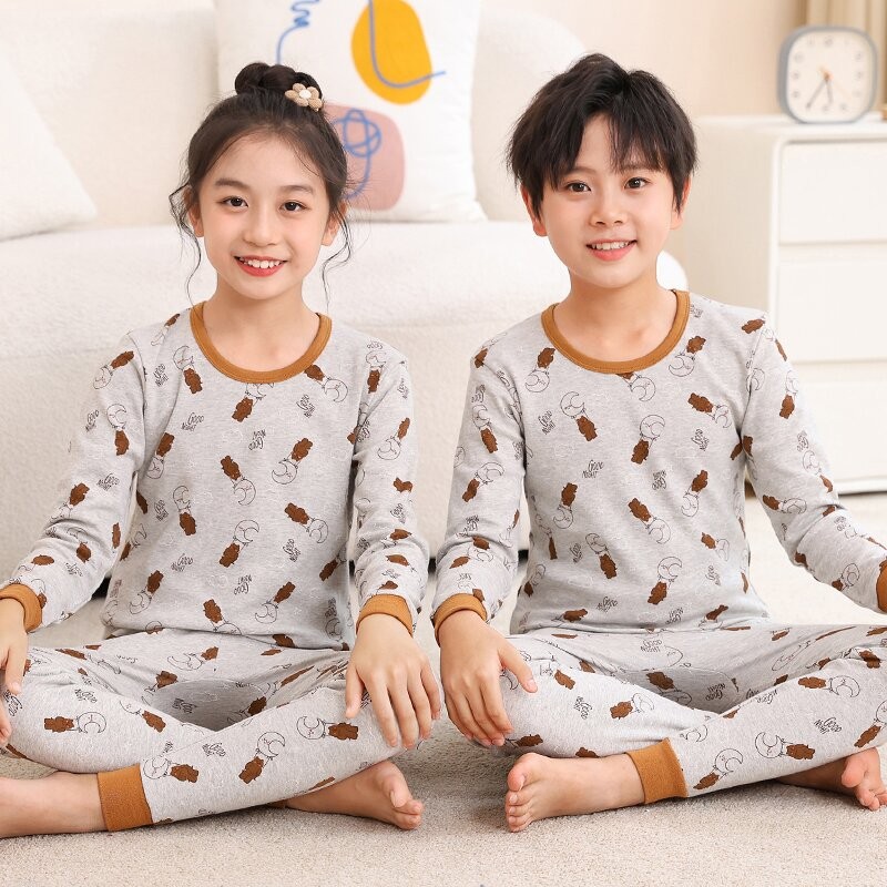 Kid Pajama Set Manufacturer - OEM Autumn New Design Cartoon Pattern