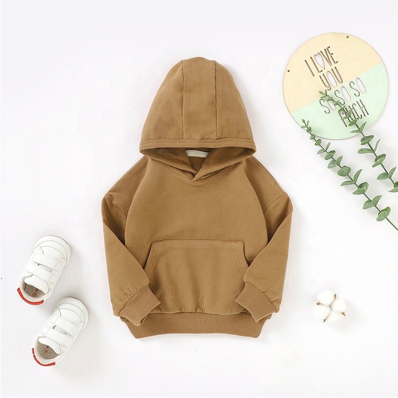 Organic Cotton Baby Hoodie Supplier - OEM Long Sleeves Blank Sweatshirt