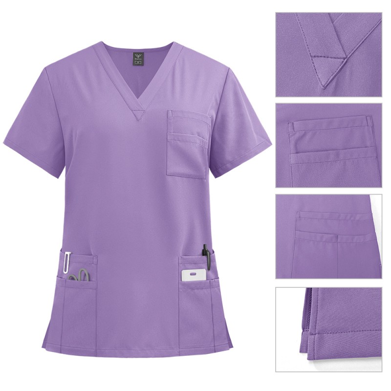 Men's Medical Scrubs Supplier - OEM 2025 Classic Nurse Uniform Jogger Set