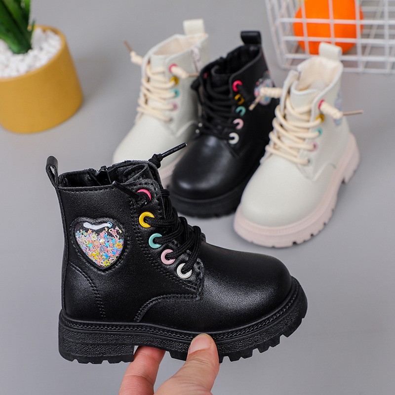 Children's Boots Supplier - OEM British Fashion Leather Ankle Boots
