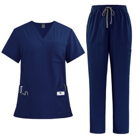 Men's Medical Scrubs Supplier - OEM 2025 Classic Nurse Uniform Jogger Set