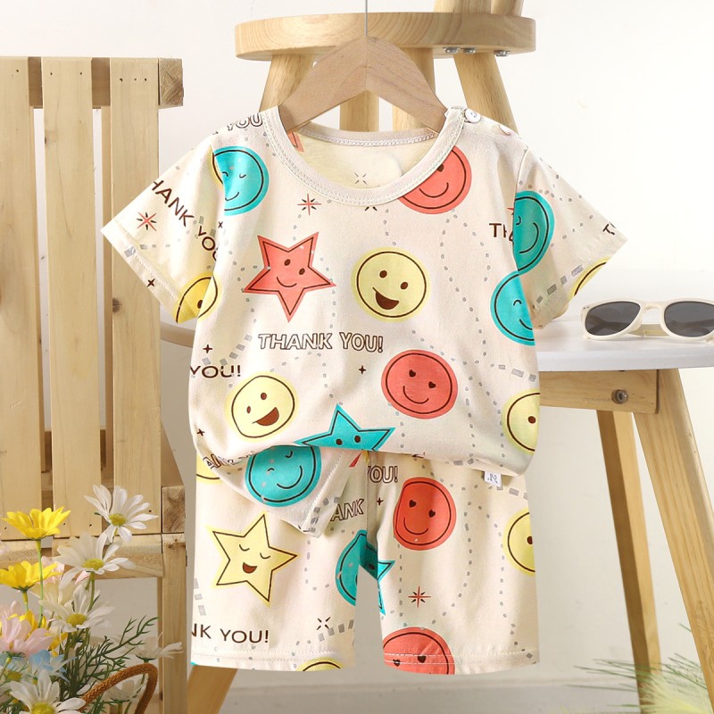 Children's T-shirt Set Manufacturer - Wholesale Summer Cotton Short Sleeve Set