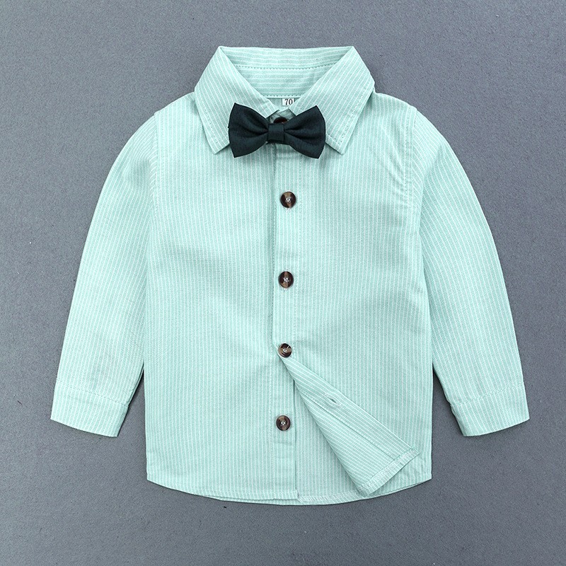 Baby Boy Overalls Suit Supplier - OEM Summer Long-sleeved Bow Tie Set