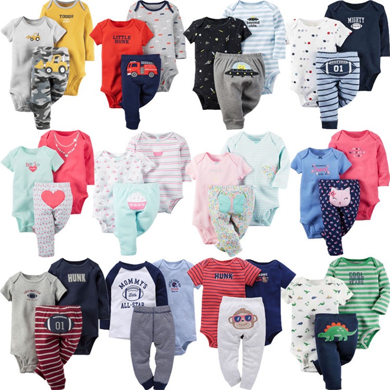 Baby Romper Suit Supplier - OEM Long Sleeve Short Sleeve + Pants Set