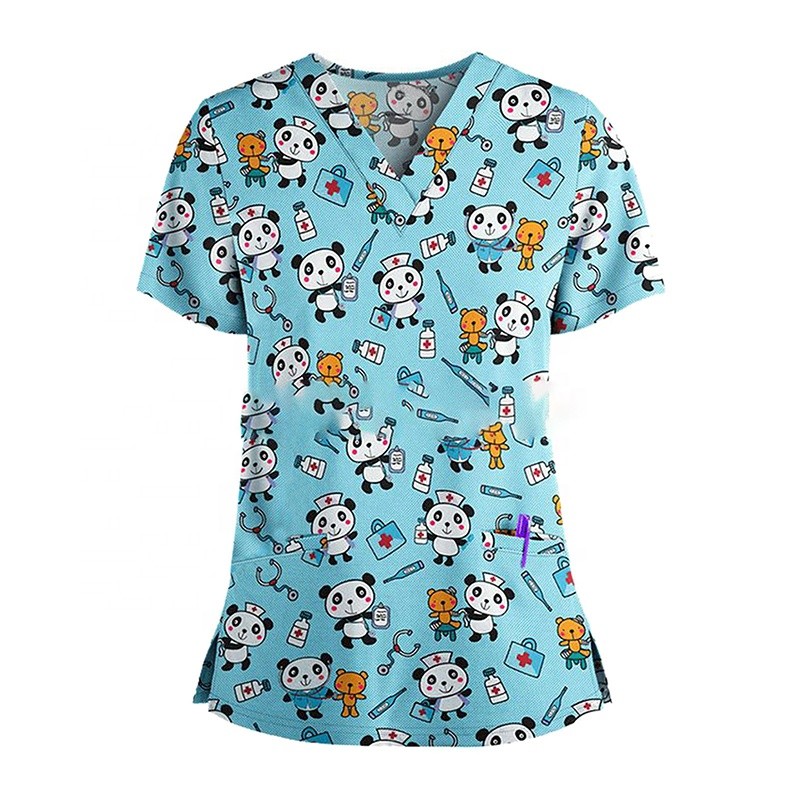 Nursing Scrubs Set Manufacturer - Hot Selling Custom Logo Anti-Wrinkle Surgical