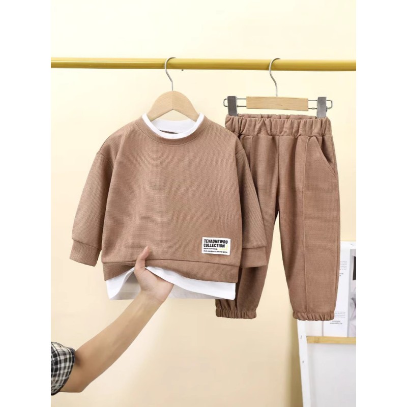 Children's Sweatshirt Manufacturer - OEM Waffle Casual Sports Suit