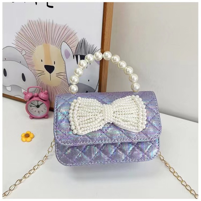 Shoulder Bags for Kids Supplier - Hot Selling Lovely Pearl Chain Cartoon
