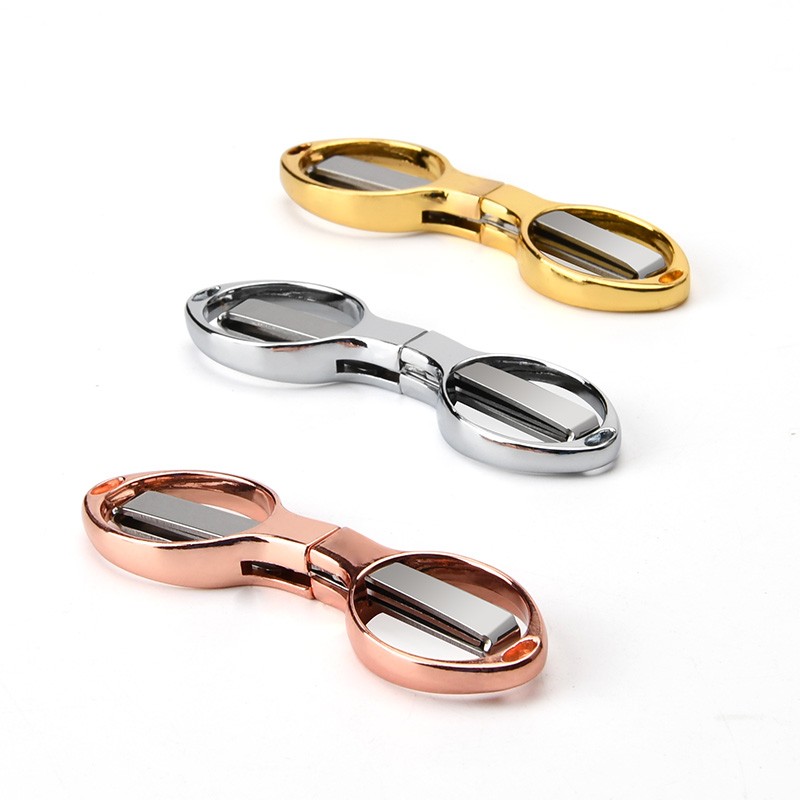 Foldable and Easy to Carry Fishing Scissors Mini Scissors Alloy Handle Stretch Travelling Cutting Tool