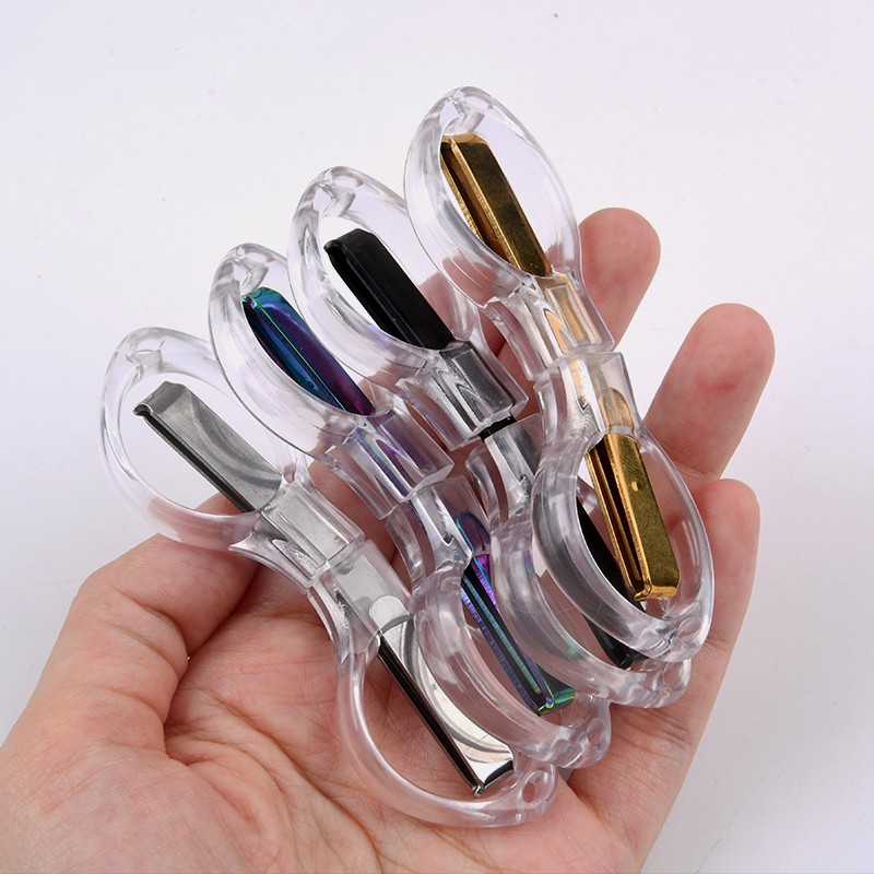 Customized Stainless Steel Scissors Smooth Edge Grade for Travel Folding Eyeglasses Fishing Tailor Laser Purposes Plastic Handle