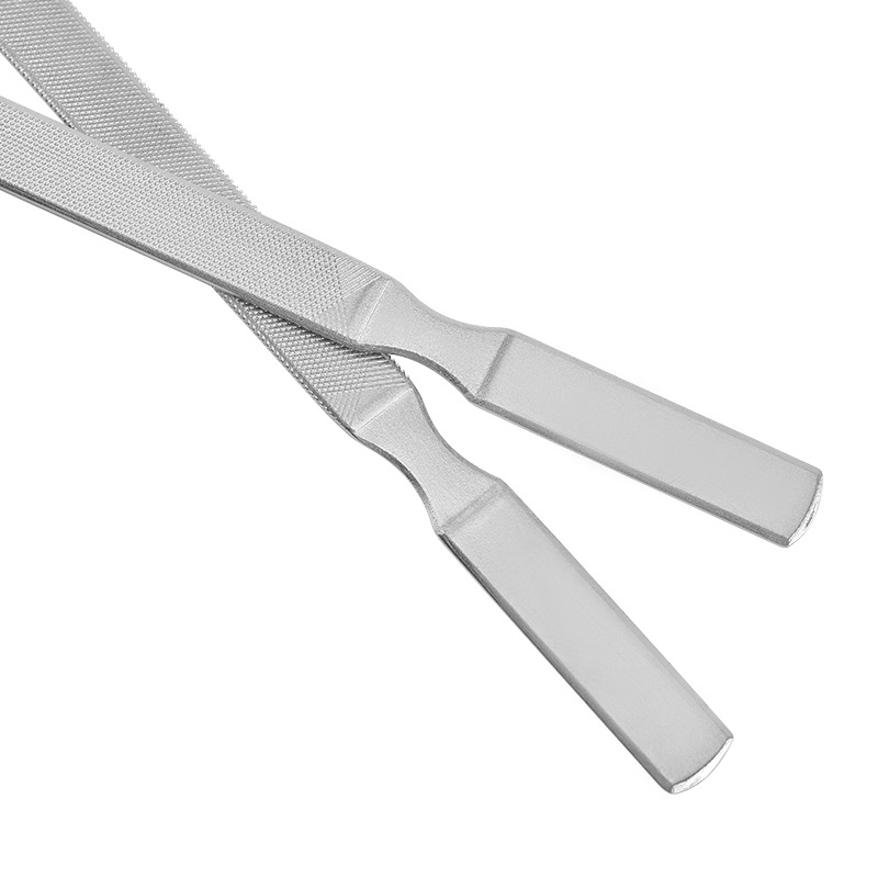 Large Double-Sided and Four-Sided Pedicure File Strip 13cm/18cm Thickened Stainless Steel Nail Polisher