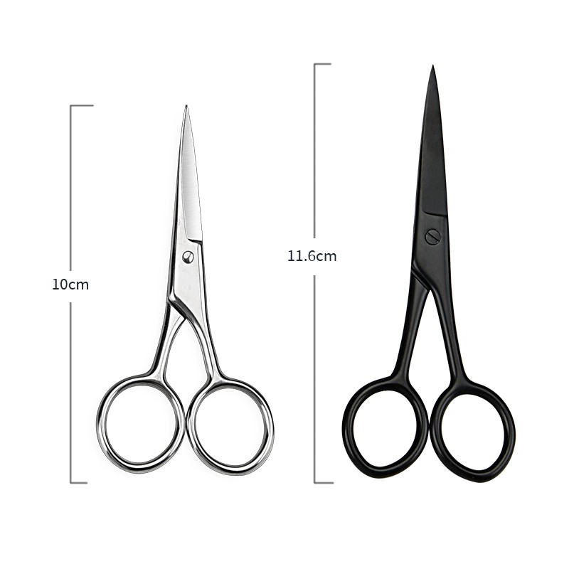Professional  High Quality Eyebrow Scissor Multifunctional  Makeup Tool Grooming Stainless Steel Beard Scissors for Men