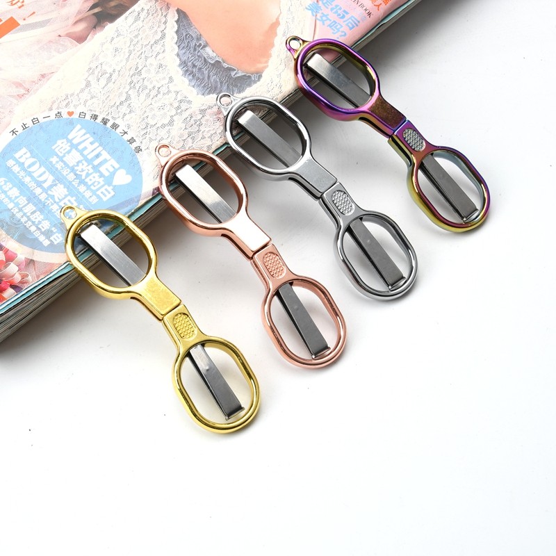 Mini Small Stainless Steel Telescopic Portable Folding Fish Cutting Scissors Multi Purpose 8 Shape Scissors