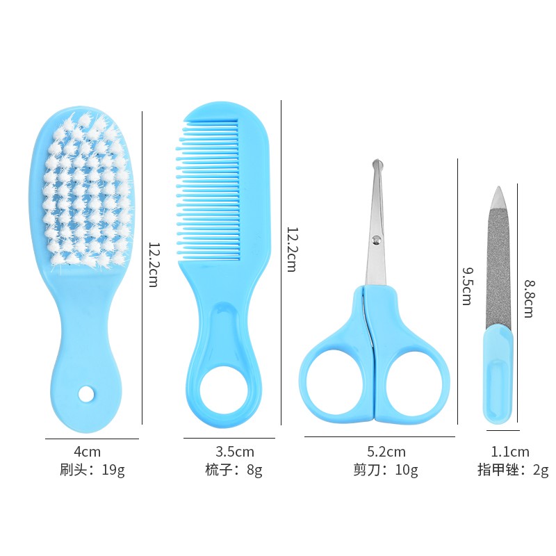 8pcs Baby Healthcare and Grooming Kit Portable Baby Care Set with Storage Bag for Travel