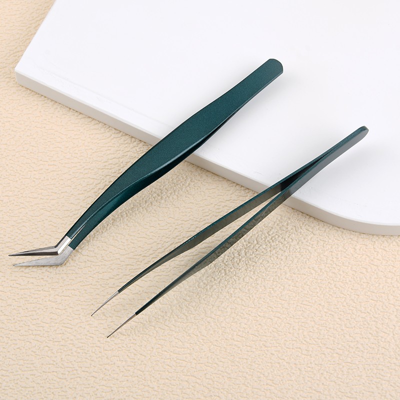 Top Selling Custom Color Eyelash Extension Tweezers Fast Delivery