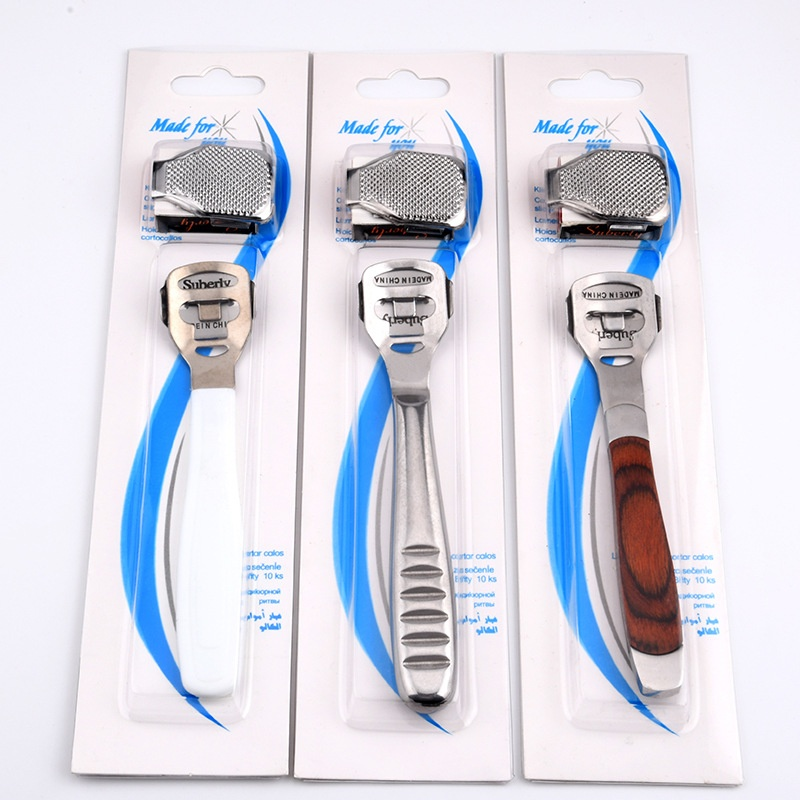 Stainless Steel Foot File Callus Remover Reusable Foot Scraper and Heel File Set Dead Skin Care Tool Kit