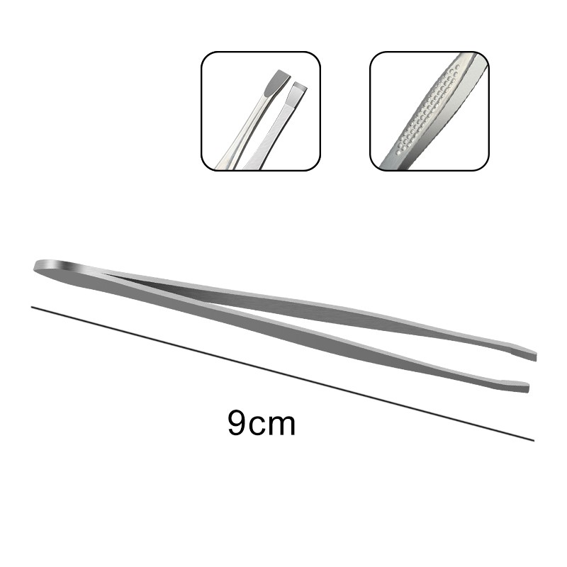 Factory Wholesale Op Quality  New Arrival Eyebrow Tweezers Stainless Steel TSlanted Eyebrow Tweezers