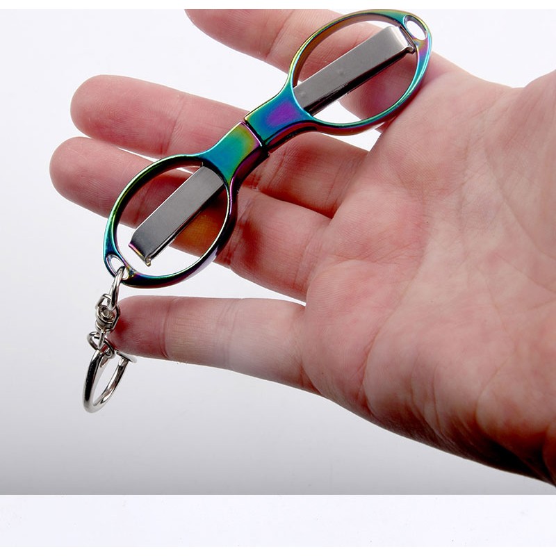 Hot Selling Stainless Steel Material Mini Colorful Folding Scissors  Pocket Portable Travel Scissors  Wholesale