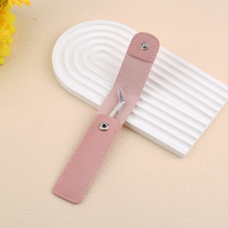 Professional Stainless Steel Fiber Lash Tweezers Pointed Tip Titanium Eyelash Extensions Applicator High Precision