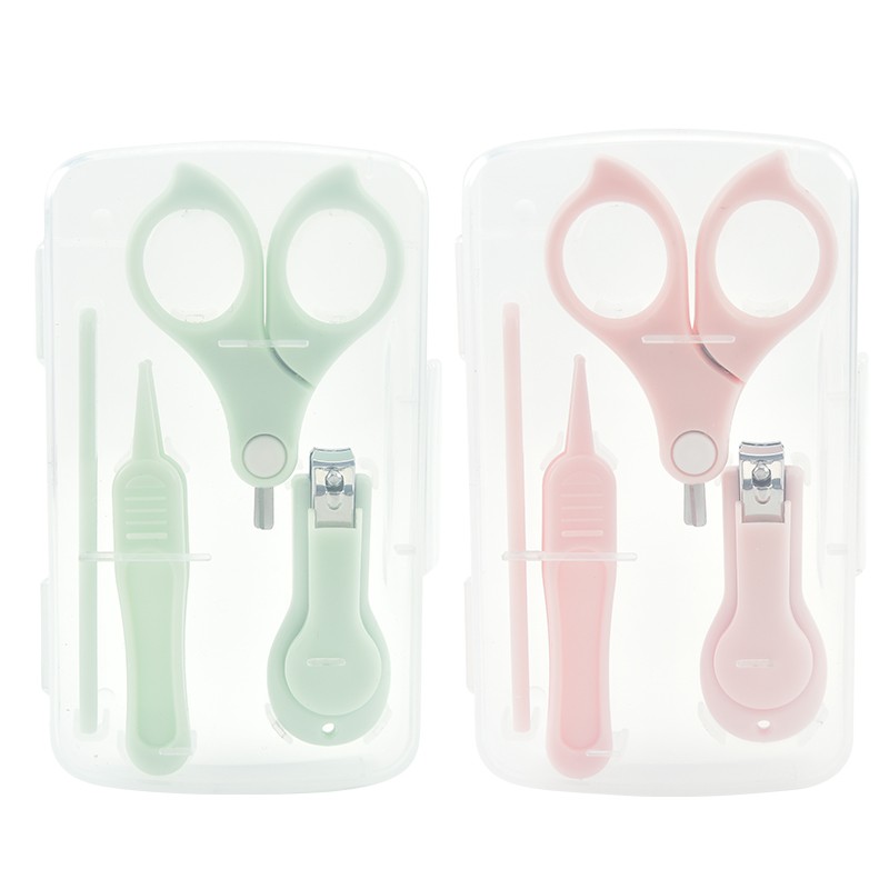 Safe Nail and Foot Repair 4-piece Set Multi Functional Baby Nail Clipper Set Cute Newborn Beauty Set