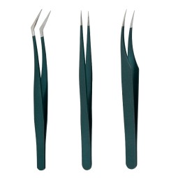 Custom Color Stainless Steel Eyelash Extension Tweezers High Precision Tools for Lash Extensions