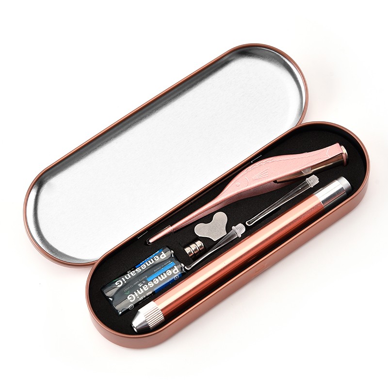 Electric EarSafe Painless Vacuum Ear Wax Pick Cleaner Remover Spiral Ear Cleaning Set With Box