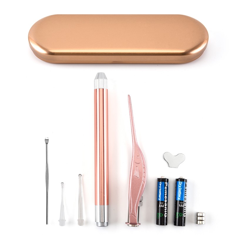 Electric EarSafe Painless Vacuum Ear Wax Pick Cleaner Remover Spiral Ear Cleaning Set With Box