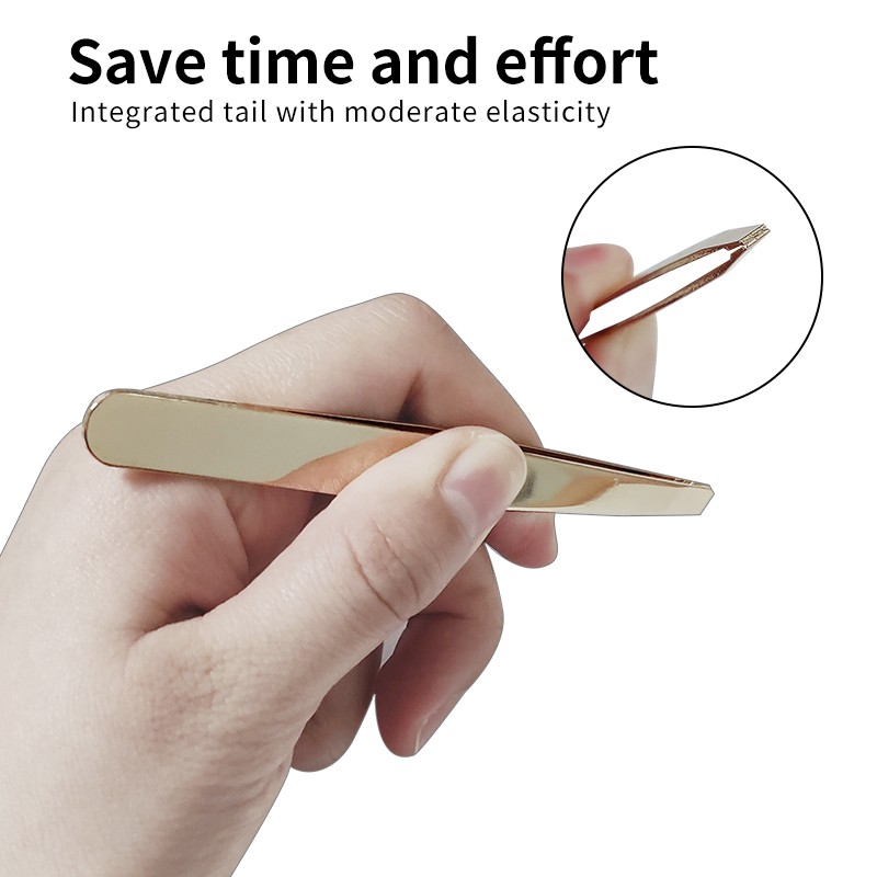 Wholesale Eyebrow Tweezer Stainless Steel 96 Slanted Pointed False Eyelashes Set Colorful Clamps Clip