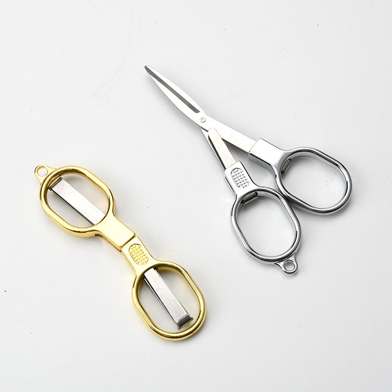 Mini Small Stainless Steel Telescopic Portable Folding Fish Cutting Scissors Multi Purpose 8 Shape Scissors