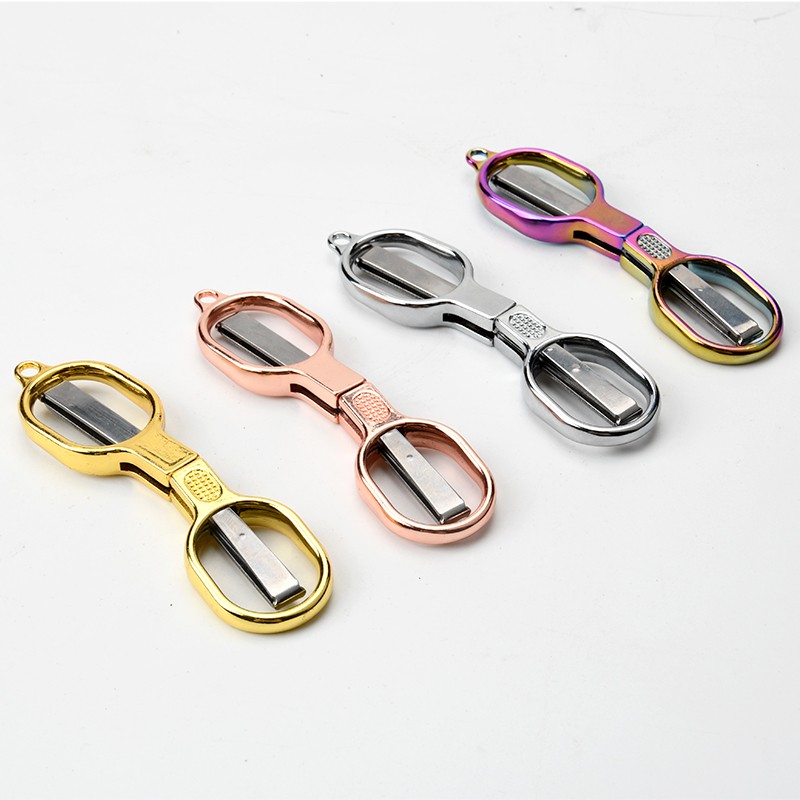 Mini Small Stainless Steel Telescopic Portable Folding Fish Cutting Scissors Multi Purpose 8 Shape Scissors