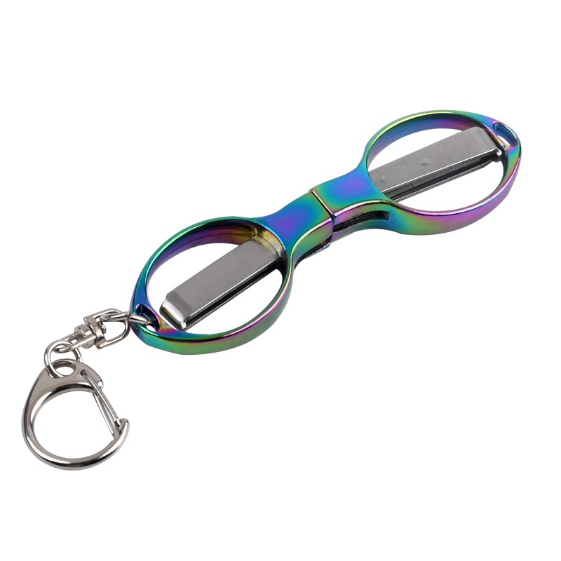 Hot Selling Stainless Steel Material Mini Colorful Folding Scissors  Pocket Portable Travel Scissors  Wholesale