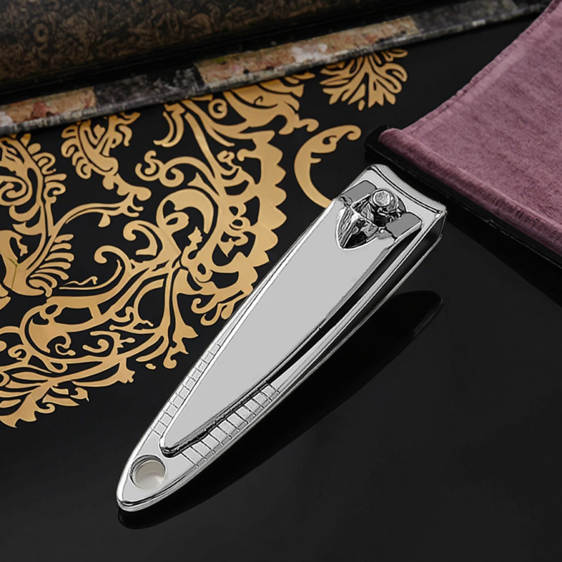 Steel Nail Clipper with Curved Blade Beauty Tool for Thick Nails Cuticle Pusher Cutter for Fingers Toes Baby Age Group on Sale