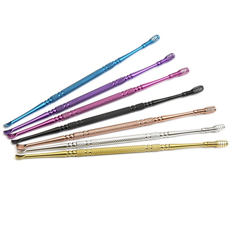 2025 Wholesale New Style Spiral Ear Wax Remover Special Colorful Metal Stainless Steel Earpick Spoon Beauty Personal Care