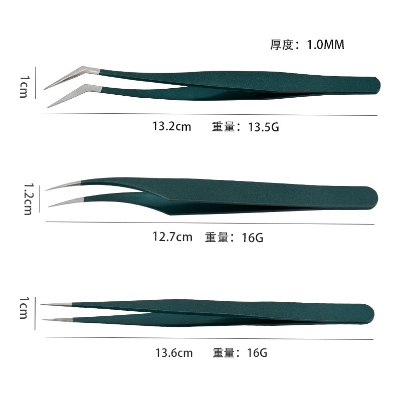 Top Selling Custom Color Eyelash Extension Tweezers Fast Delivery