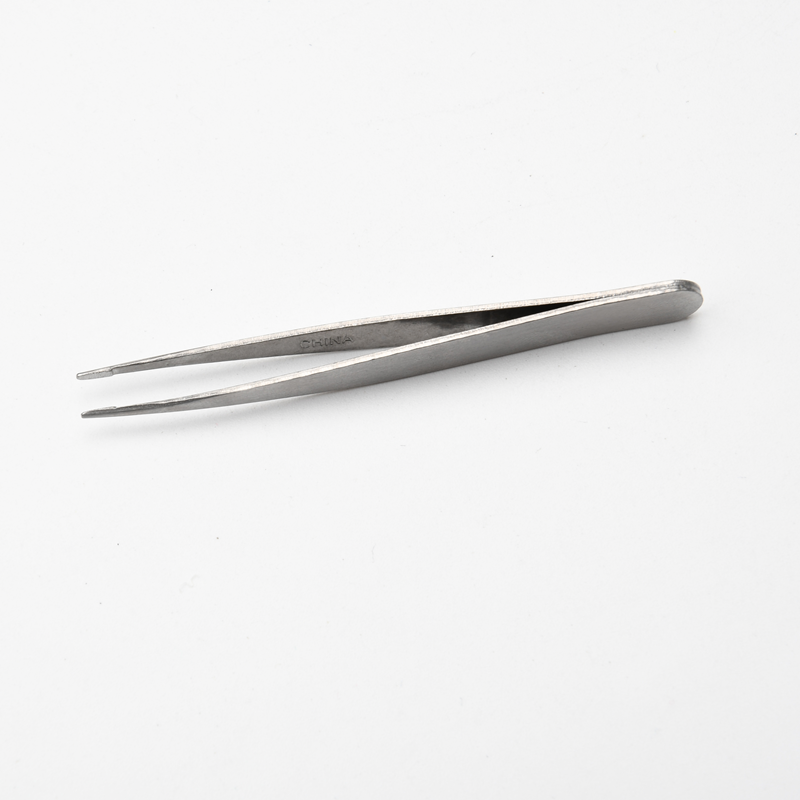 High Quality Mini Private Label Slant Eyebrow Stainless Steel Tweezers for Hair Removal Customizable Eyebrow Tweezers