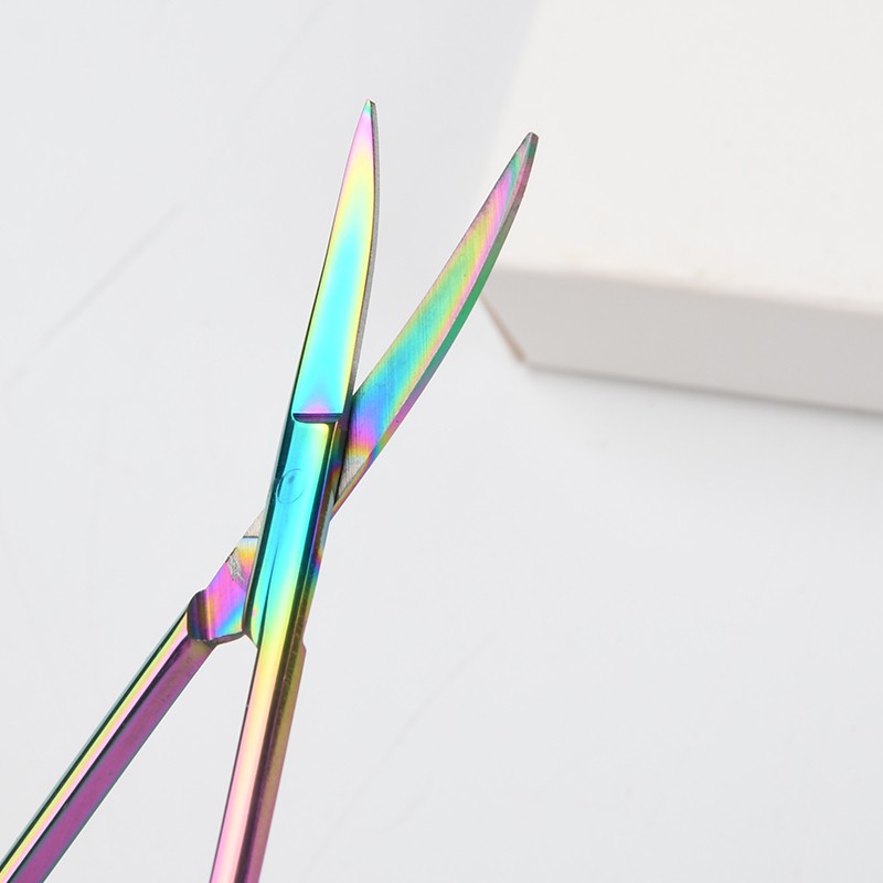 Stainless Steel Beauty Care Makeup Scissors for Eyebrow Trimming Mustache and Eyelash Hair Removal