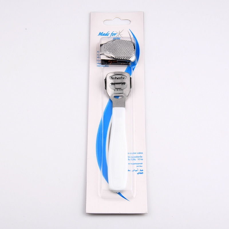 Stainless Steel Foot File Callus Remover Reusable Foot Scraper and Heel File Set Dead Skin Care Tool Kit