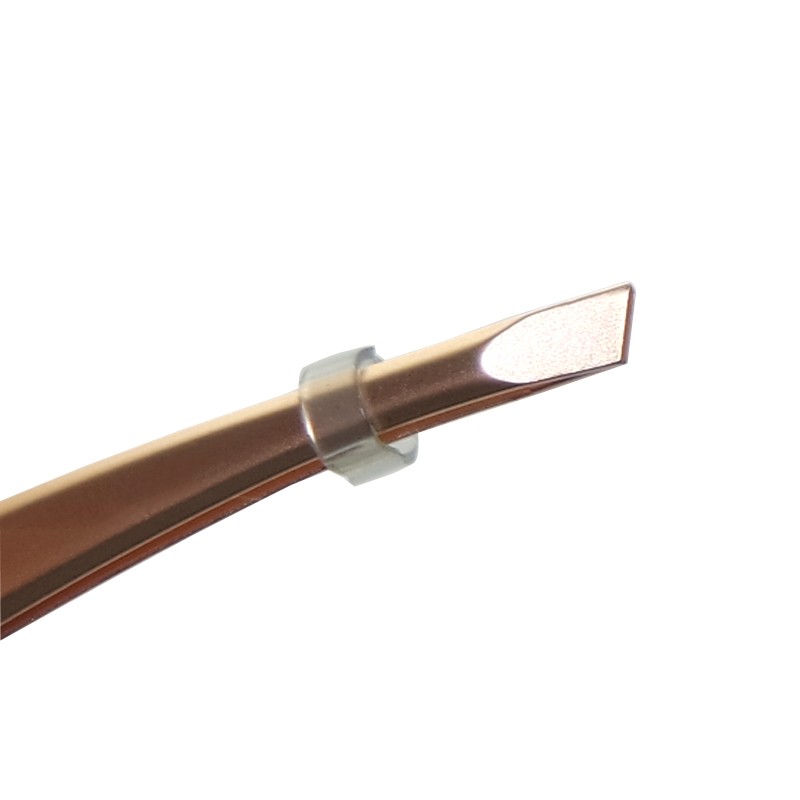 High Quality Customized Color Stainless Steel Slanted Spray Gold Blue Eyebrow Tweezers Eyelash Eye Brow Clip