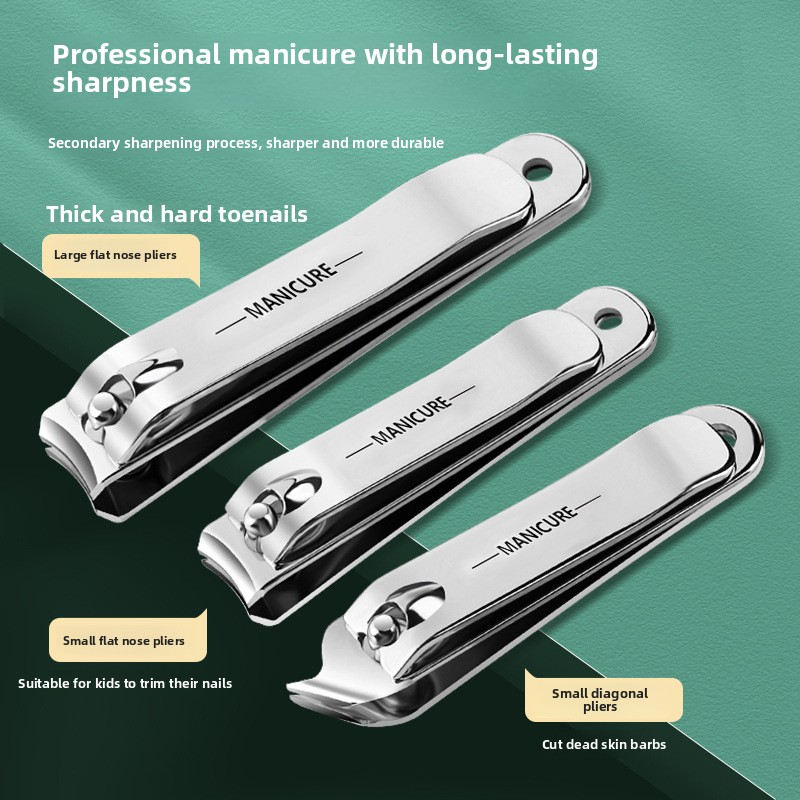 Customized Nail Clipper Set Carbon Steel Manicure Tool Kit Personal Care Travel Gift Custom Logo Stainless Steel Beauty Tool